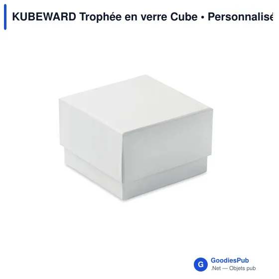 Trophée en verre personnalisable KUBEWARD avec logo - Image 6