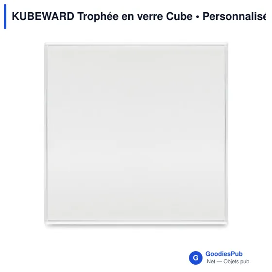 Trophée en verre personnalisable KUBEWARD avec logo - Image 7
