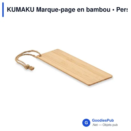 KUMAKU Marque-page en bambou