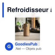 Refroidisseur à vin personnalisable KYWIE avec logo - Miniature 1
