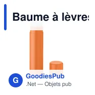 Baume à lèvres personnalisable LABBRA avec logo - Vegan SPF10 - Miniature 1