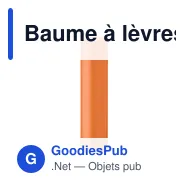 Baume à lèvres personnalisable LABBRA avec logo - Vegan SPF10 - Miniature 2
