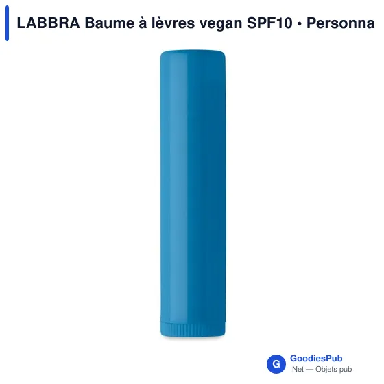 Baume à lèvres personnalisable LABBRA avec logo - Vegan SPF10 - Image 11