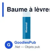 Baume à lèvres personnalisable LABBRA avec logo - Vegan SPF10 - Miniature 12