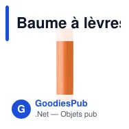 Baume à lèvres personnalisable LABBRA avec logo - Vegan SPF10 - Miniature 3