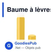Baume à lèvres personnalisable LABBRA avec logo - Vegan SPF10 - Miniature 5