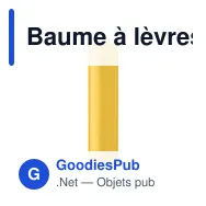 Baume à lèvres personnalisable LABBRA avec logo - Vegan SPF10 - Miniature 6