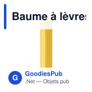Baume à lèvres personnalisable LABBRA avec logo - Vegan SPF10 - Miniature 7