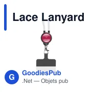 Lanyard personnalisable en RPET pour attache téléphone - Lace Lanyard GRSavec logo - Miniature 3