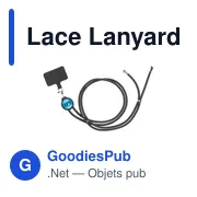 Lanyard personnalisable en RPET pour attache téléphone - Lace Lanyard GRSavec logo - Miniature 8