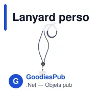 Lanyard personnalisable en RPET pour attache téléphone - Lace Lanyard GRSavec logo - Miniature 9