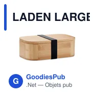 LADEN LARGE Lunch box en bambou 1L - Miniature 1
