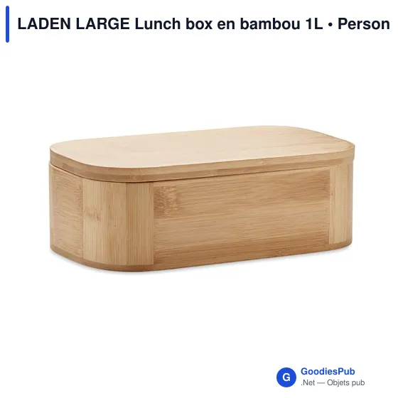 LADEN LARGE Lunch box en bambou 1L - Image 2