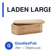 LADEN LARGE Lunch box en bambou 1L - Miniature 3