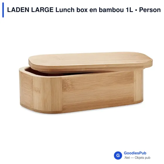 LADEN LARGE Lunch box en bambou 1L - Image 3