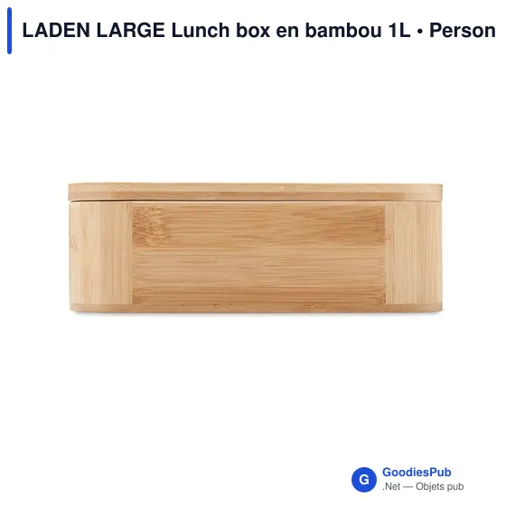 LADEN LARGE Lunch box en bambou 1L - Image 4