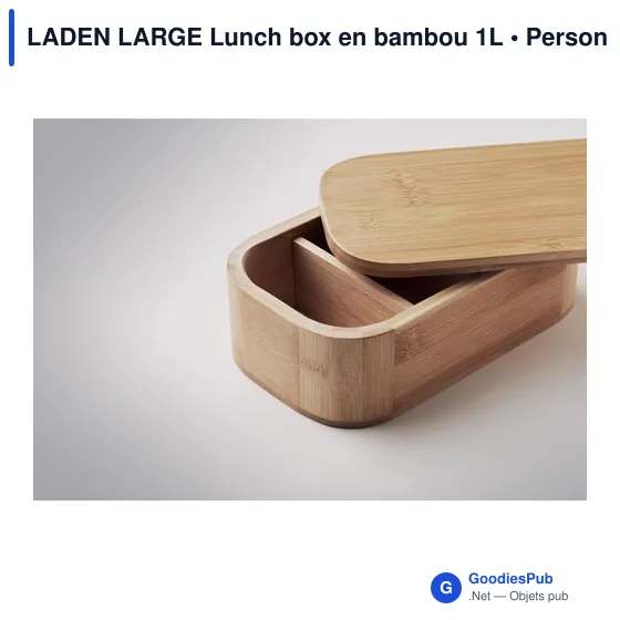 LADEN LARGE Lunch box en bambou 1L - Image 5