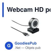 Webcam HD personnalisable avec logo pour entreprises - Miniature 1
