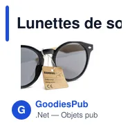 Lunettes de soleil personnalisables Laguna Bamboo avec logo - Miniature 2