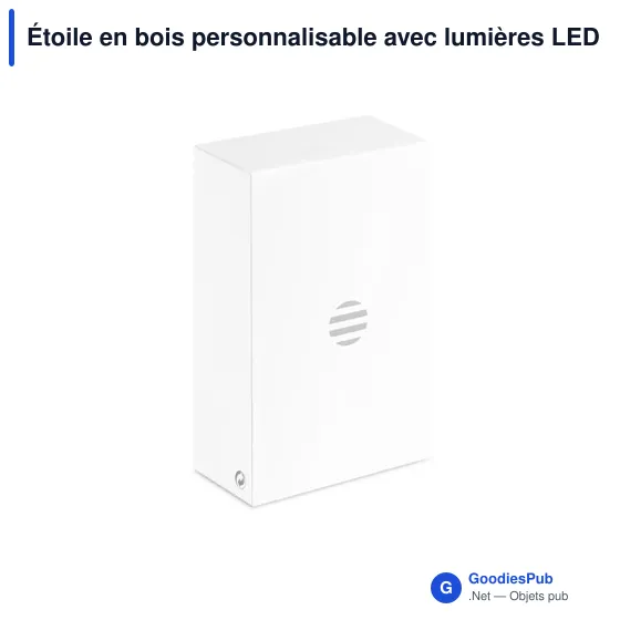 Étoile en bois personnalisable avec lumières LED - LALIEavec logo - Image 7