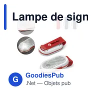 Lampe de signalisation personnalisable à clipser avec logo - Clip - Miniature 1