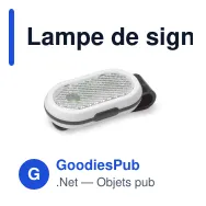 Lampe de signalisation personnalisable à clipser avec logo - Clip - Miniature 2