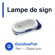 Lampe de signalisation personnalisable à clipser avec logo - Clip - Miniature 4