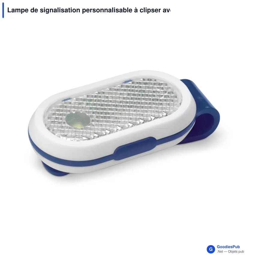 Lampe de signalisation personnalisable à clipser avec logo - Clip - Image 4