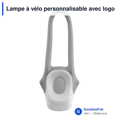 Lampe à vélo personnalisable avec logo - Lampe à vélo Abigail