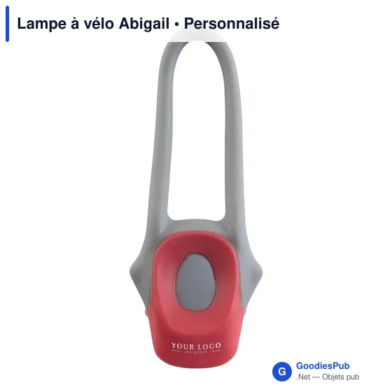 Lampe à vélo personnalisable avec logo - Lampe à vélo Abigail - Image 5