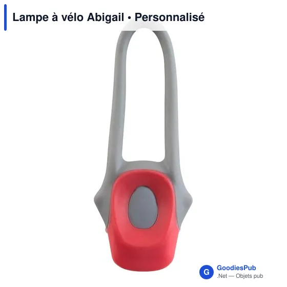 Lampe à vélo personnalisable avec logo - Lampe à vélo Abigail - Image 6
