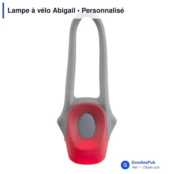 Lampe à vélo personnalisable avec logo - Lampe à vélo Abigail - Image 7