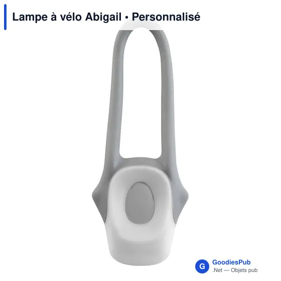 Lampe à vélo personnalisable avec logo - Lampe à vélo Abigail - Image 9
