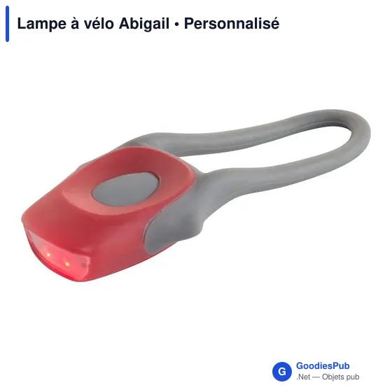 Lampe à vélo personnalisable avec logo - Lampe à vélo Abigail - Image 10