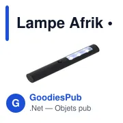 Lampe Afrik - Miniature 1