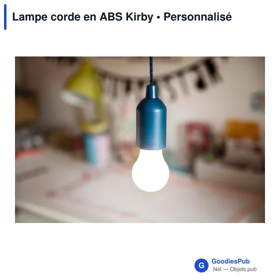 Lampe de jardin personnalisable avec logo - Lampe corde en ABS Kirby - Image 3