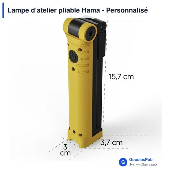 Lampe d’atelier pliable Hama - Image 5