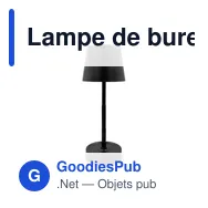 Lampe de bureau personnalisable avec logo - Petepis - Miniature 1