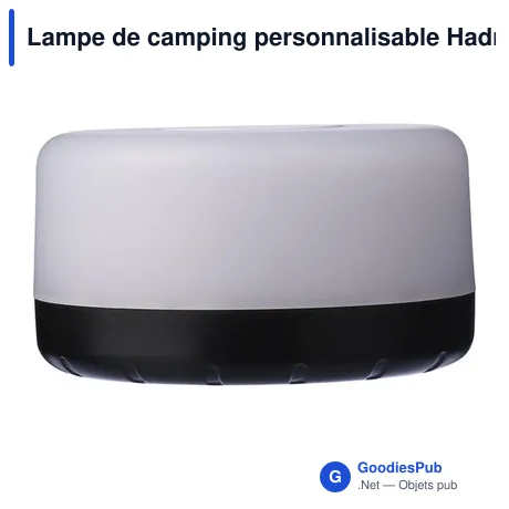Lampe de camping personnalisable Hadrian avec logo