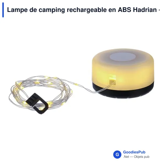 Lampe de camping personnalisable Hadrian avec logo - Image 2