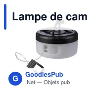 Lampe de camping personnalisable Hadrian avec logo - Miniature 4