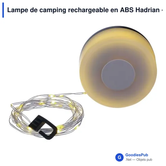 Lampe de camping personnalisable Hadrian avec logo - Image 6