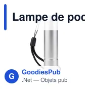 Lampe de poche COB en aluminium recyclé Sami - Miniature 3