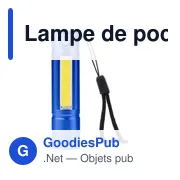 Lampe de poche COB en aluminium recyclé Sami - Miniature 25