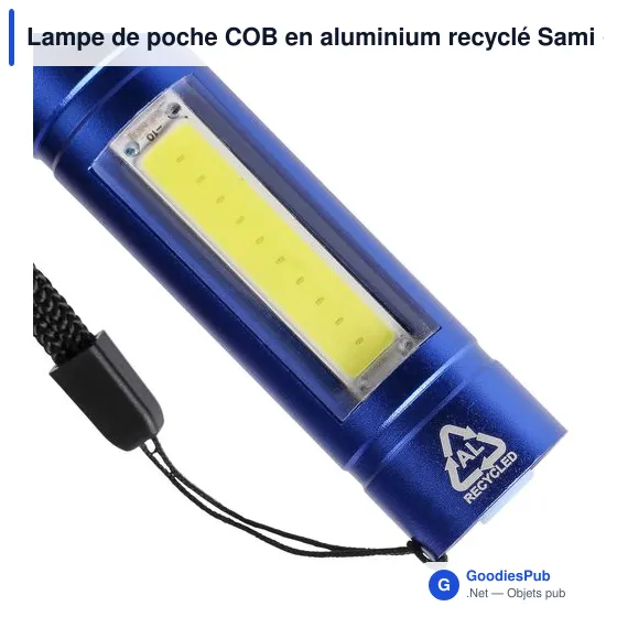Lampe de poche COB en aluminium recyclé Sami - Image 33