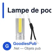Lampe de poche COB en aluminium recyclé Sami - Miniature 37