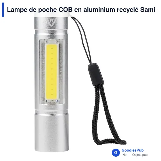 Lampe de poche COB en aluminium recyclé Sami - Image 37