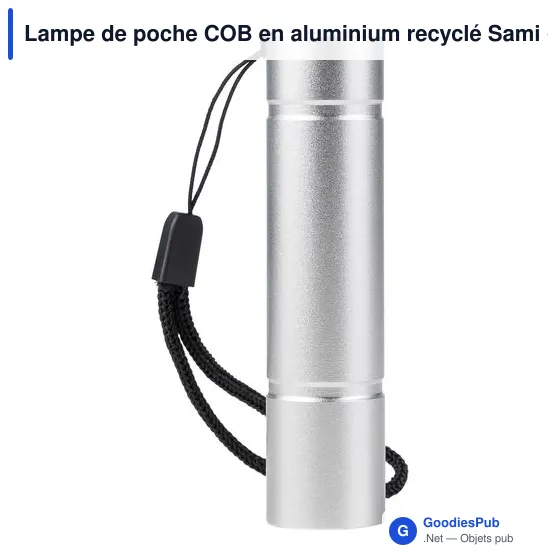 Lampe de poche COB en aluminium recyclé Sami - Image 39