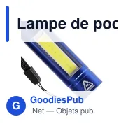 Lampe de poche COB en aluminium recyclé Sami - Miniature 8