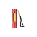 Variante rouge - Lampe de poche COB en aluminium recyclé Sami